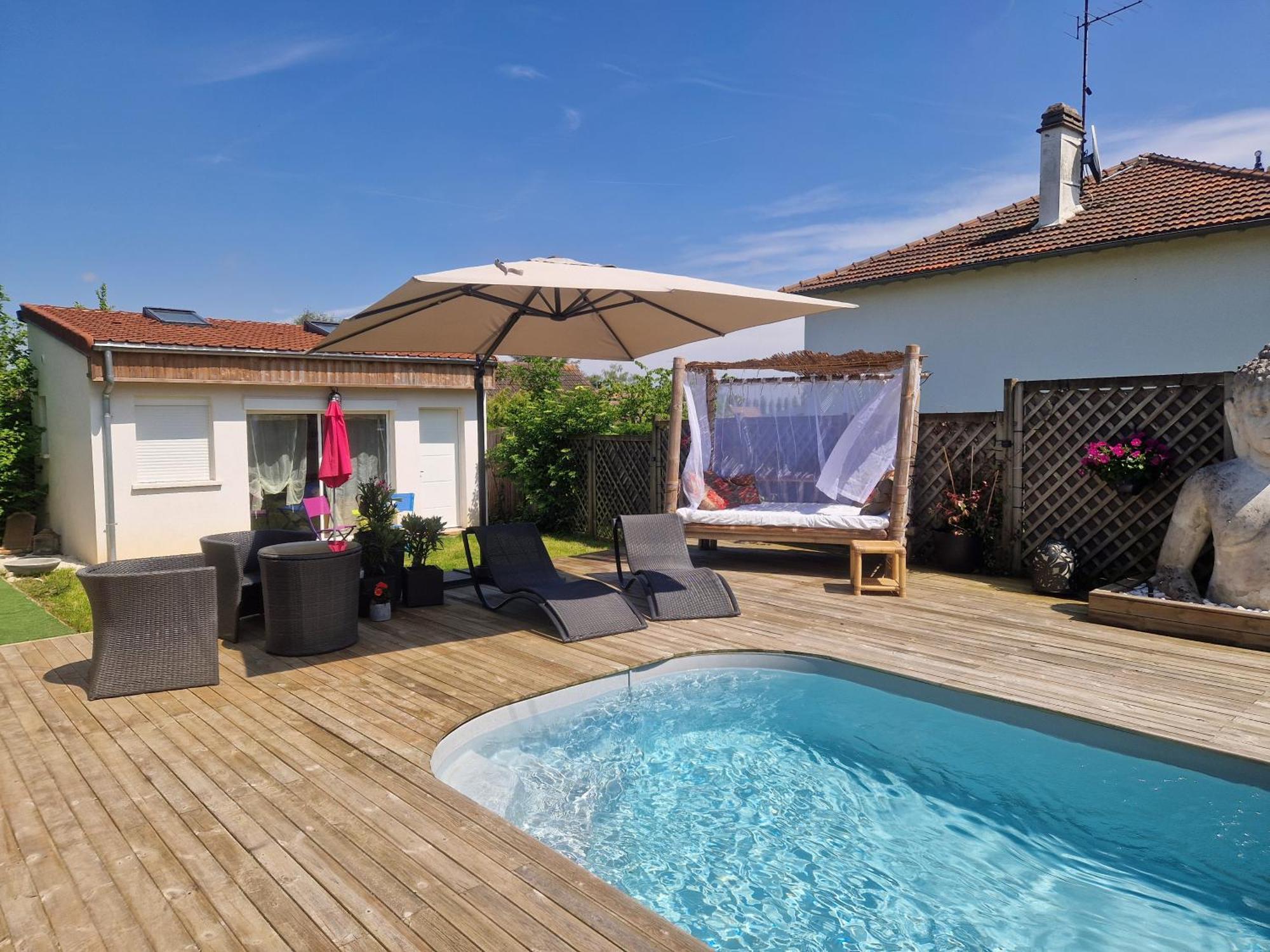 La Serenite Balinaise, Chambre Et Sdb Privee, Jardin , Piscine Et Jacuzzi En Saison, Pres De Chantilly, Parc Asterix Et Cdg Et Paris En 20' 오리라빌 외부 사진
