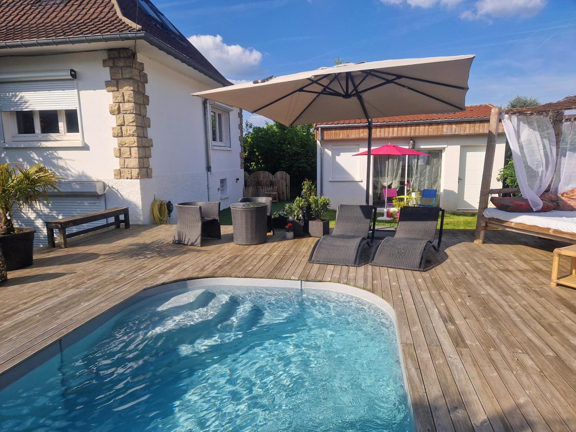 La Serenite Balinaise, Chambre Et Sdb Privee, Jardin , Piscine Et Jacuzzi En Saison, Pres De Chantilly, Parc Asterix Et Cdg Et Paris En 20' 오리라빌 외부 사진